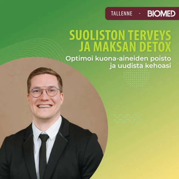 Olli Sovijärvi - Suoliston terveys ja maksan detox: Optimoi kuona-aineiden poisto ja uudista kehoasi -työpajan TALLENNE