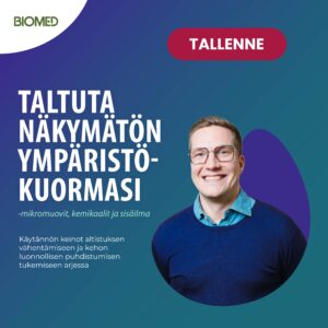 Olli Sovijärvi - Taltuta näkymätön ympäristökuormasi - mikromuovit, kemikaalit ja sisäilma -työpajan TALLENNE